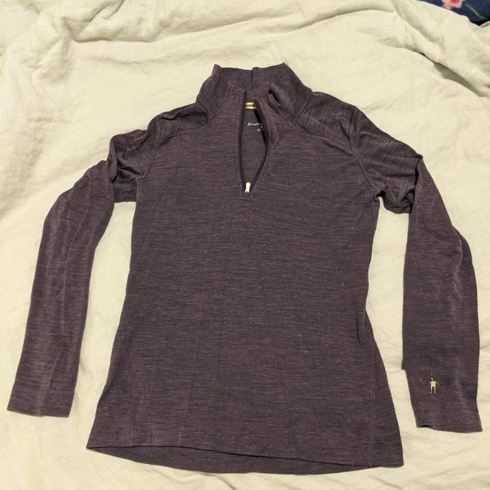 Smartwool Women's Small Midweight Quarter zip